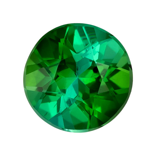 Blue Green Tourmaline - Round Cut - 0.85 carat - 6mm - AfricaGems