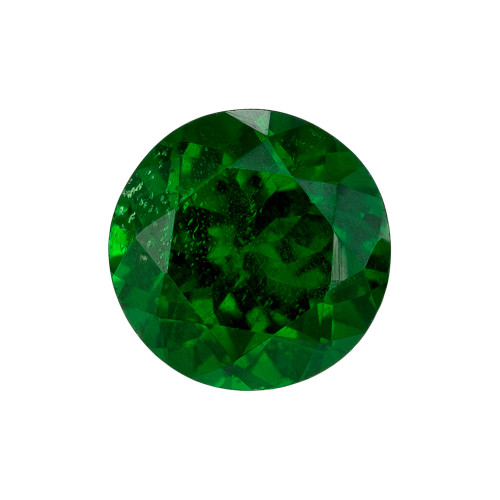 0.56 Carat Green Tsavorite Round Cut Gemstone, 5mm size | AfricaGems