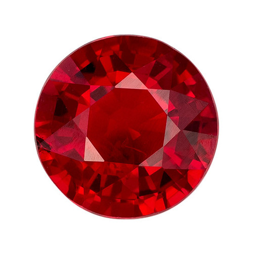 GRS Certified Ruby - Round Cut - 1.66 Carat Weight - 6.88x6.87x4.16mm at AfricaGems