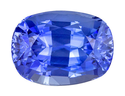 Gemstone Blue Loose Sapphire, 1.08 carats in Cushion Shape, 6.5 x 4.8mm