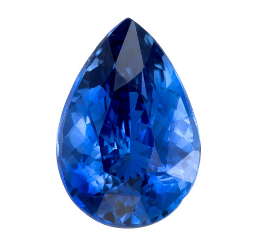 Gemstone Blue Loose Sapphire, 2.03 carats in Pear Shape, 9.4 x 6.4mm