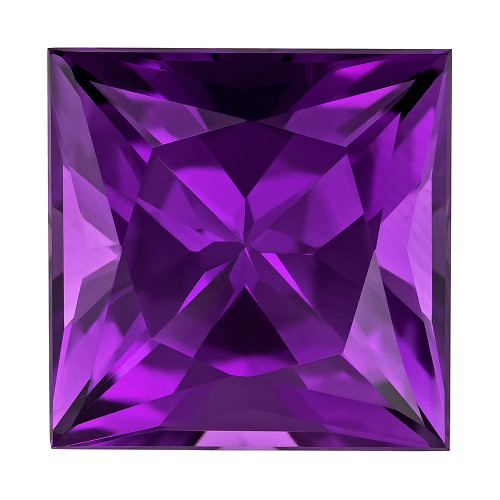 Loose Amethyst - Princess Shape - Purple - 5.68 carats - 11 x 11mm