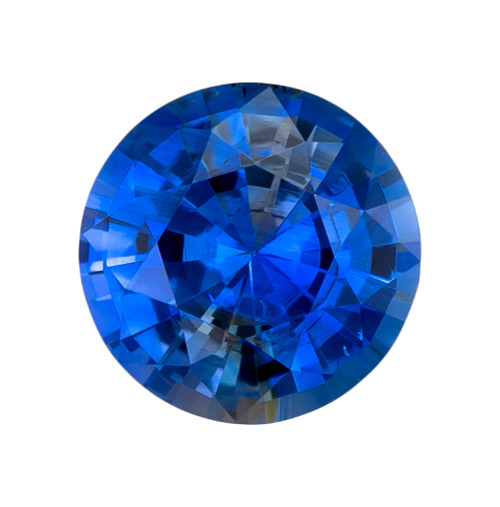 Gemstone Blue Loose Sapphire, 0.81 carats in Round Shape, 5.6mm