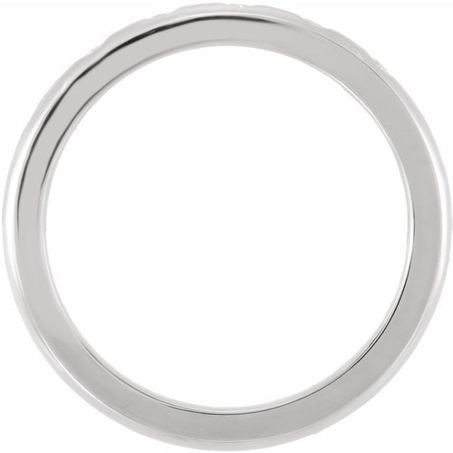 Platinum .07 Carat Natural Diamond Band Size 12