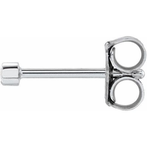 Platinum .02 Carat Diamond Micro Stud Single Earring
