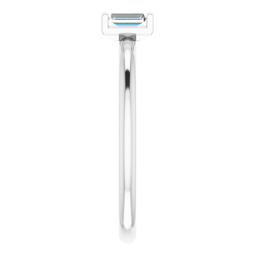 14 Karat White Gold 0.25 Carat Diamond Two Stone Ring