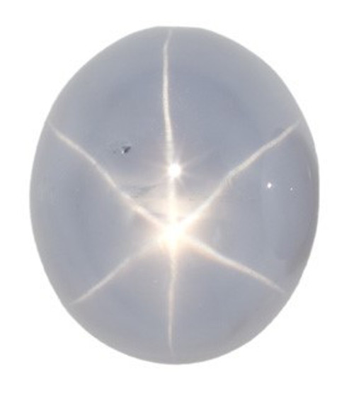 Gray Blue Star Sapphire - Oval - 3.64 carats - 8.5 x 7.3mm