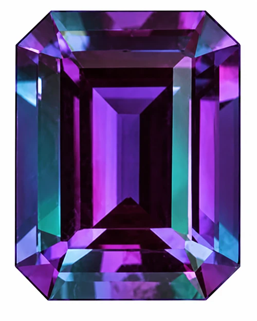 Alexandrite Octagon Cut in Grade GEM | Chatham Alexandrite Lab Stone