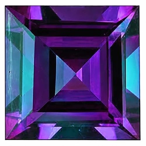 Alexandrite Square Step Cut in Grade GEM | Chatham Lab Stone Alexandrite