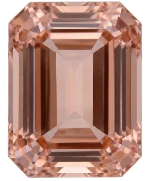 Chatham Lab Created True Champagne Sapphire Gemstone – Emerald Cut – GEM Grade