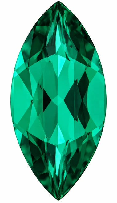 Emerald Marquise Cut in Grade GEM | Chatham Emerald Marquise Lab Stone