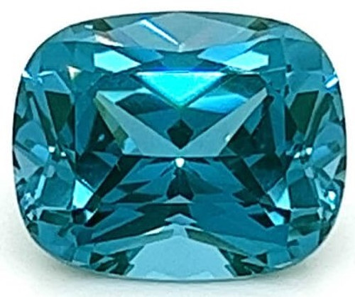 Paraiba Blue Spinel Cushion Cut Gemstone in Grade GEM | Chatham Lab Stone