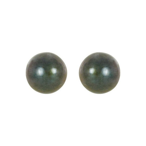 Mikimoto Star 18ct White Gold Diamond 8mm White Akoya Pearl Earrings
