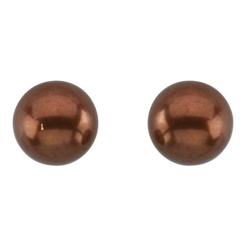 14 Karat Yellow Gold Cultured Chocolate Freshwater Pearl Earrings