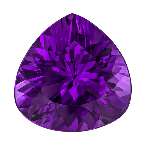 Fine Purple Amethyst Loose Gemstone 9.13 Carats, Pear Cut, 15.1x15 mm