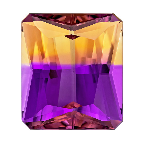 Vibrant Purple Ametrine - Emerald Cut - 14.3 Carats - 16.1x14mm