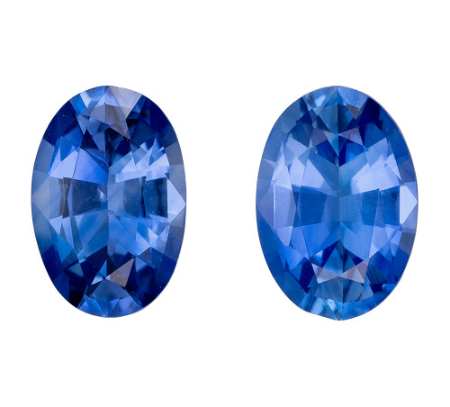 Superb Blue Sapphire Gem - Oval Shape - Vivid Color - 0.99 Carats - 5.9x4mm