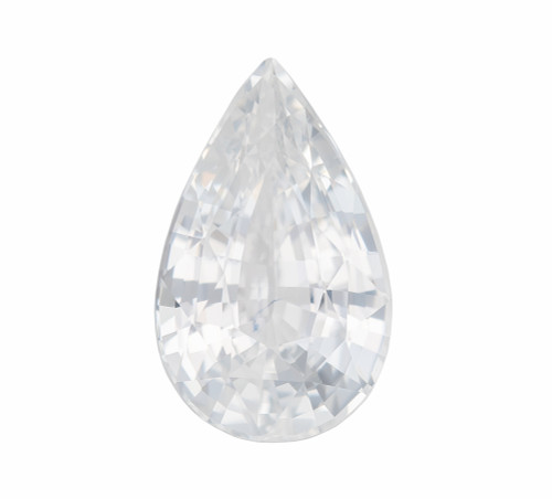 Superb White Sapphire - Pear Shape - 2.11 Carats - 10.1x6.2mm