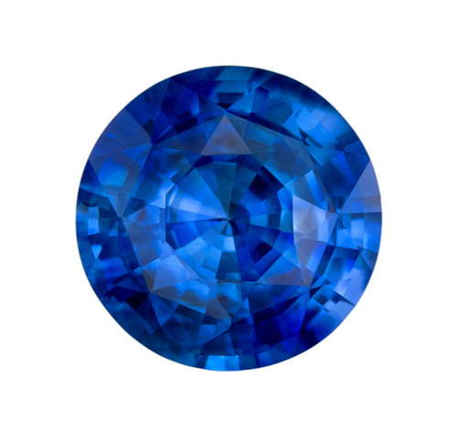 Low Price Round Blue Sapphire Gem, 1.38 Carats, 6.5mm