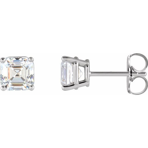 14K White 1/2 CTW Natural Diamond Earrings