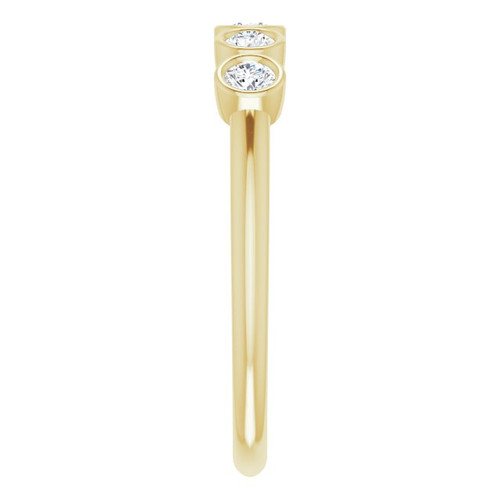 14 Karat Yellow Gold 0.33 Carat Diamond Ring..