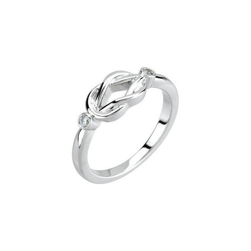 Diamond Ring in 14 Karat  Gold .06 Carat Diamond Knot Ring