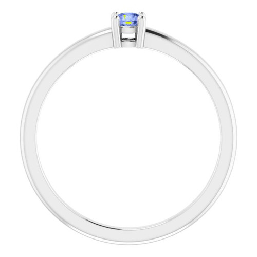 Sterling Silver Natural Tanzanite Ring