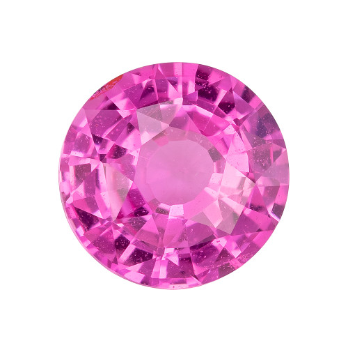 Genuine 1.02 carat Pink Sapphire Round Cut 6.1 mm