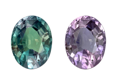 Color Change Alexandrite Gem - Oval Cut - 1.07 Carat - 7.12 x 5.52 x 3.37 mm, GIA Certified