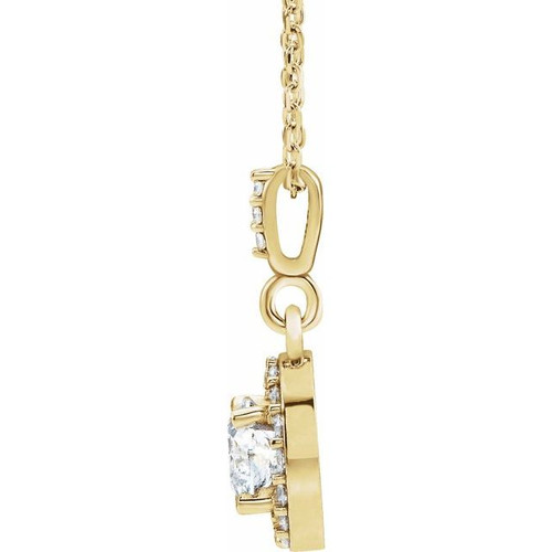 14 Karat Yellow Gold Lab Grown Diamond Necklace 5/8 CTW, 18 Inch - $1,299