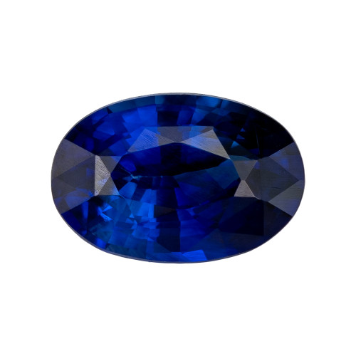 Royal Blue 1.14 Carat Blue Sapphire Ring Stone, Oval Shape, 7.5 x 5 mm