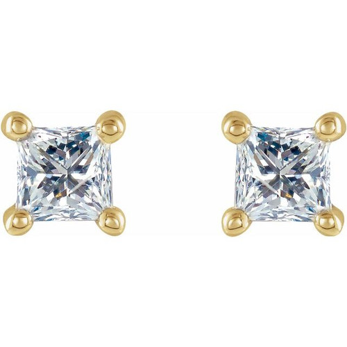 14 Karat Yellow Gold 0.25 Carat Diamond Earrings...