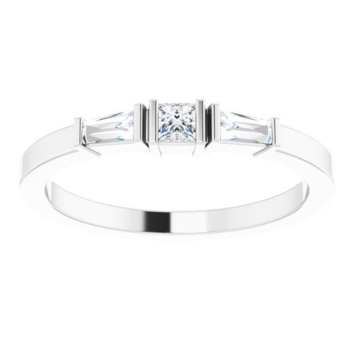 Platinum 1/5 CTW Natural Diamond Stackable Ring Platinum 1/5 CTW Natural Diamond Stackable Ring