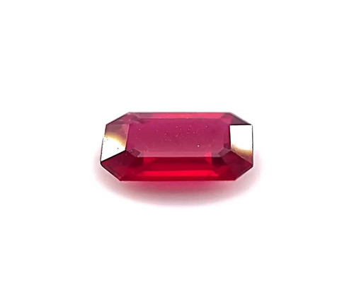 Octagon Cut, 1.22 Carat, Fine Ruby Gemstone,, 7.31 x 5.37 x 2.66