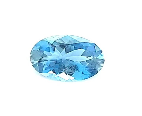 Oval 1.04 carats Blue Aquamarine, 8.12 x 6.17 x 3.89
