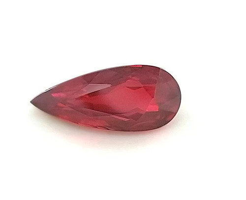 Pear 1.96 carats Ruby Loose Gemstone, 10.25 x 5.54 x 4.17