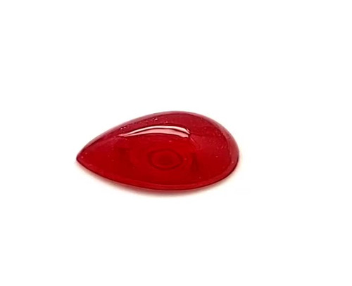 Pear 1.28 carats Ruby Loose Gemstone Cabochon, 8.13 x 6.04 x 3.03