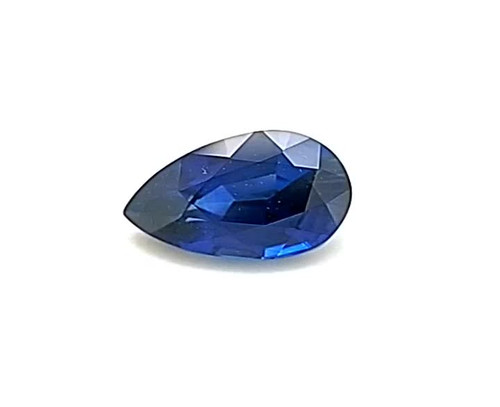Pear 1.21 carats Blue Sapphire, 7.52 x 5.15 x 3.87