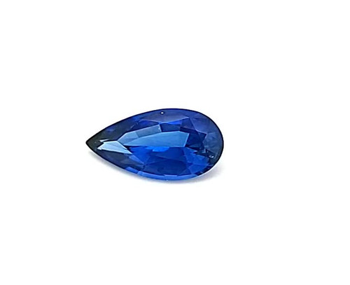 Pear 0.92 carats Blue Sapphire, 7.59 x 5.17 x 3.28