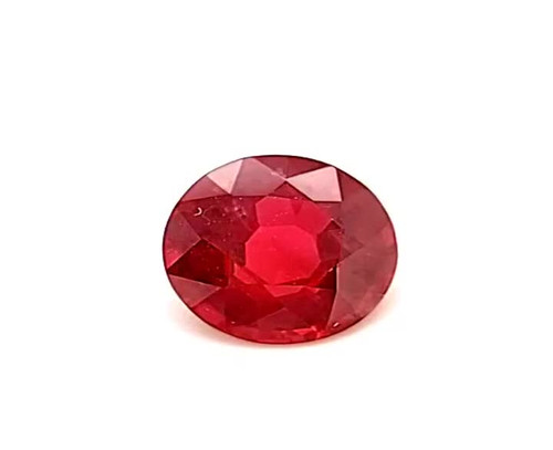 Round Shape, 1.25 Carat, Fine Ruby Gemstone,, 6.62 x 3.45