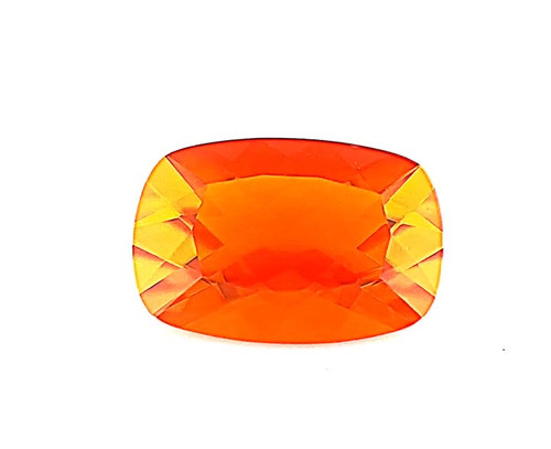 3.38ct Orange Fire Opal Antique Cushion - Vivid Gem with Video - $2541 USD