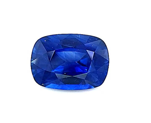 Antique Cushion 1.77 carats Blue Sapphire, 7.35 x 6.55 x 4.17