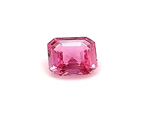 Asscher Shape 1.6 carats Pink Sapphire Gem, 6.18 x 6.05 x 3.83