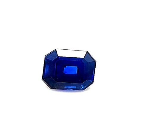 Emerald 1.53 carats Blue Sapphire, 6.09 x 5.71 x 4.27