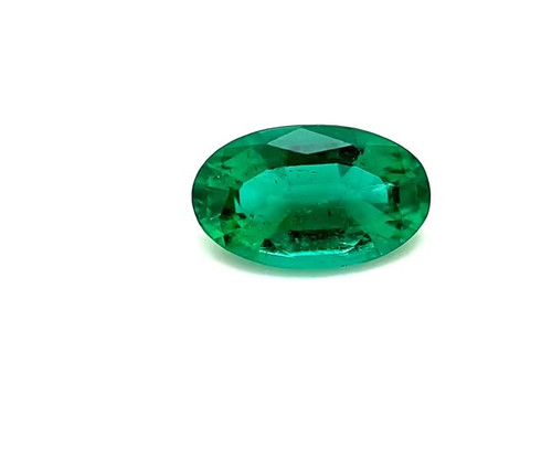 1.25ct Oval Emerald Gem - Strong Yellowish Green - $4951 USD