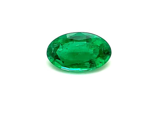 1.14ct Emerald Oval Gem - Dark Strong Yellowish Green - $4515 USD