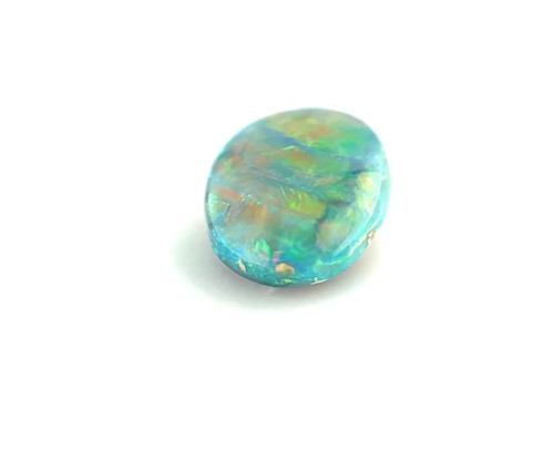3.36ct Grey Opal Oval Gem with Play of Color - $10989 USD