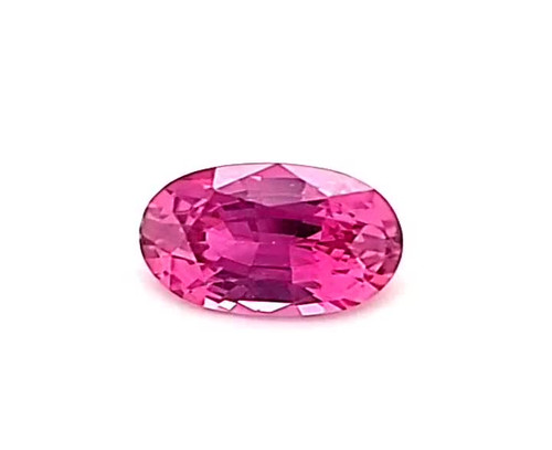 Pink Sapphire Loose Gem - Oval Cut - 1.2 Carats - 7.38 x 5.19 x 3.59 mm