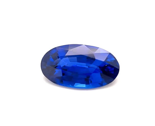 Oval Shape 3.75 carats Blue Sapphire Loose Gemstone, 11.11 x 7.61 x 5.06