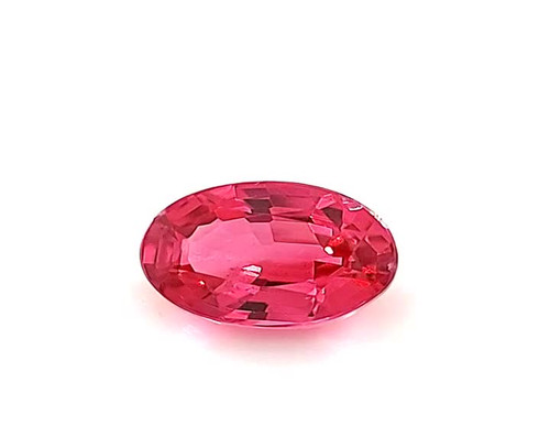 2.06ct Reddish Pink Spinel Oval - Vibrant Medium Dark Gem - $8422 USD